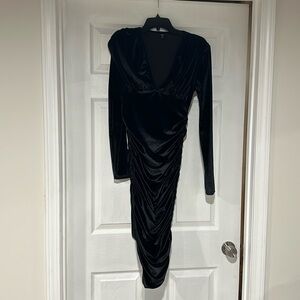 Velvet black dress